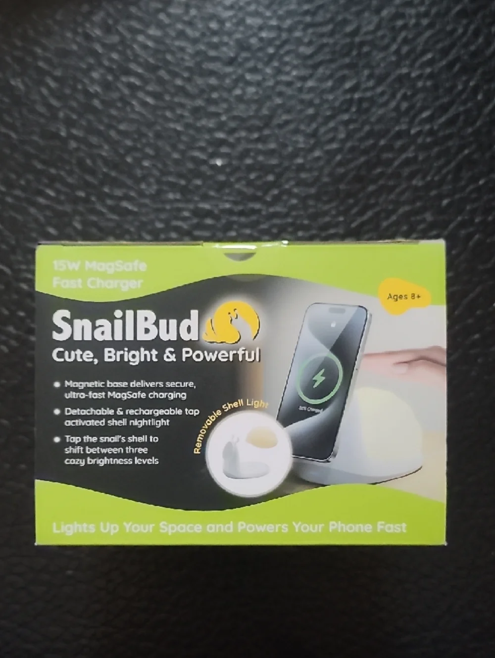 Snailbud White Cute Bright & Powerful 15W MagSafe Fast Charger